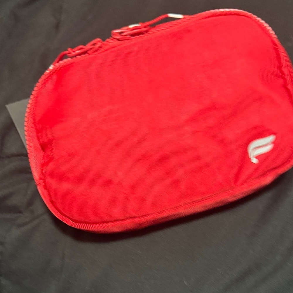 Fabletics Red Zip Travel Pouch Bag | New With Tags - Picture 13 of 13
